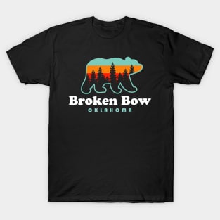 Broken Bow Oklahoma Lake Outdoors Bear T-Shirt